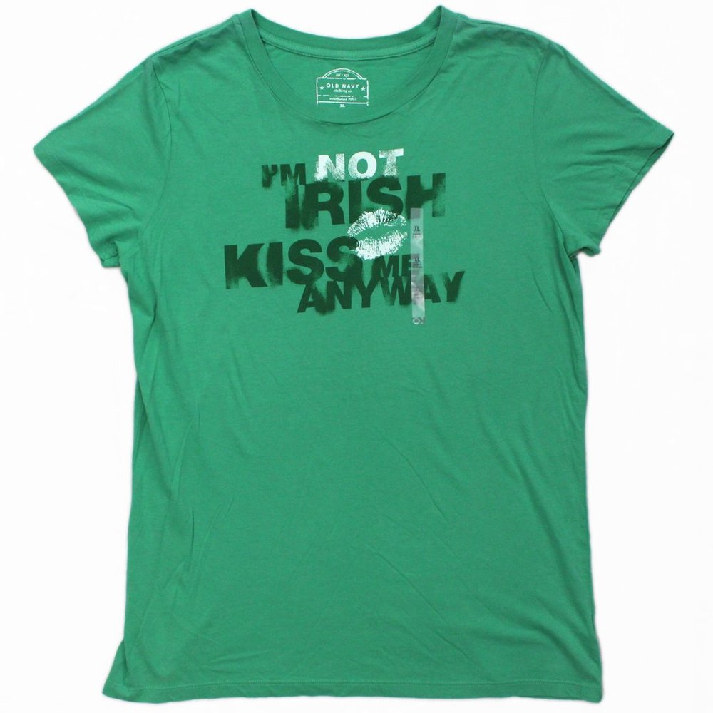 🆕XL St. Patrick's Day Green Old Navy Tee
